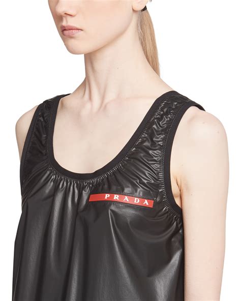 prada tank top womens|prada nylon high neck top.